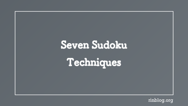 Featured image for the seven sudoku techniques guide
